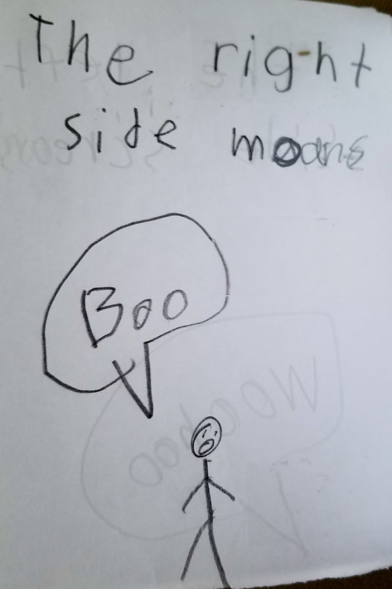 The right side moans, “Boo”.